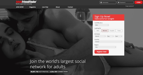 adultfriendfinder registration free