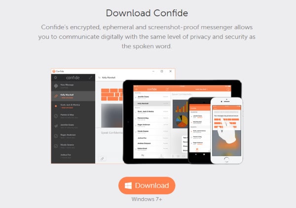 confide homepage