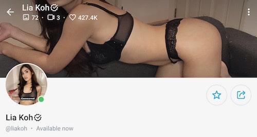 lia koh is on onlyfans sexy