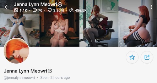 Jenna Lynn Meowri Free Sexy Cosplay