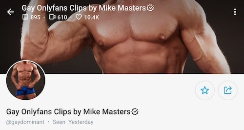 mike masters gay onlyfans models