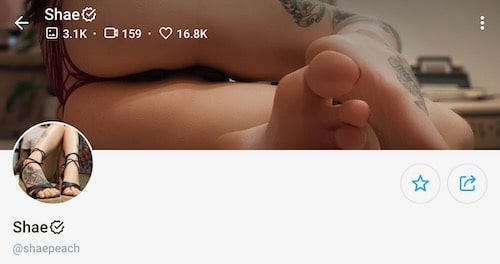shae peach foot fetish content