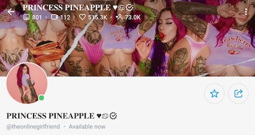 princess pineapple onlyfans big booty