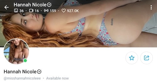 hannah nicole big ass onlyfans