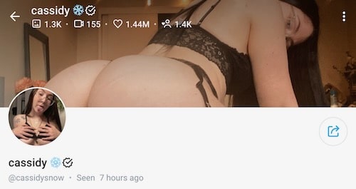 cassidy snow big tits onlyfans
