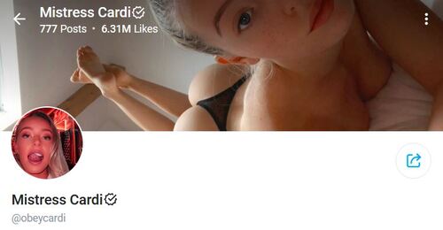 mistress cardi onlyfans blowjob girl