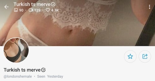 turkish ts merve london shemale onlyfans