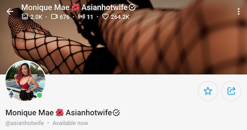monique mae asian Hotwife OnlyFans