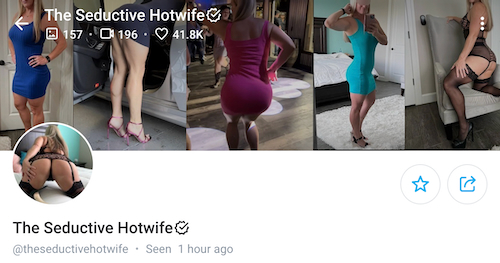 the seductive Hotwife OnlyFans