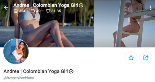 Andrea Colombian Yoga Girl 