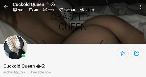 onlyfans cuckold queen chastity